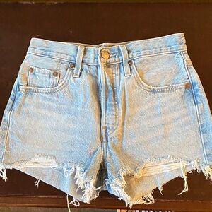 Levi’s 501 Jean cut off shorts size 25 waist.